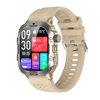 Smart Watch Men Sports Outdoor Fitness Tracker Flashlight Health Monitor 2.01 BT Call Smartwatch