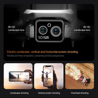 4DRC GPS Drone with 8K Camera  Dron 4k Professional Obstacle Avoidance WiFi FPV Drones Brushless RC Helicopter Gifts Toys M2 Pro