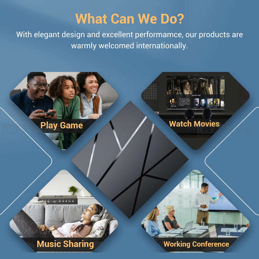 Android 13.0 H618 T95Pro Smart TV Box 4+ 128 GB Quad Core 6K HD Media Player WIFI 6 Set Top Box Bluetooth 5.0